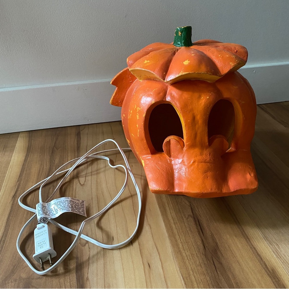 VTG 90s Disney Donald Duck Jack O Lantern Halloween Light Pumpkin spooky